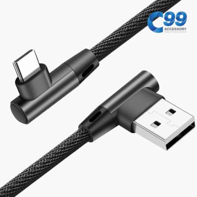 [행사상품+무료배송] C99 3미터 라이트앵글 충전 케이블 (USB C타입)